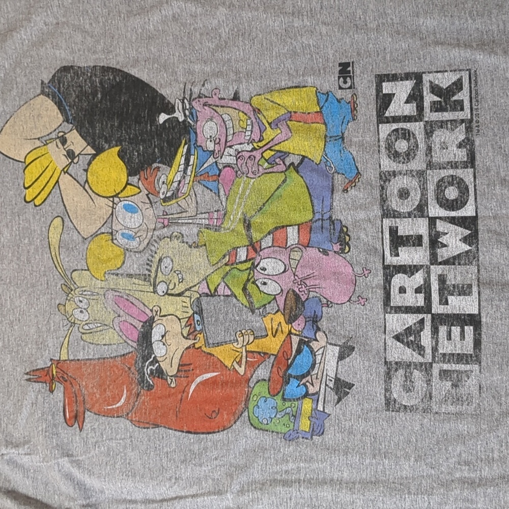 Cartoon Network T-Shirt Body Rags Clothing Co. Gray Fader size L